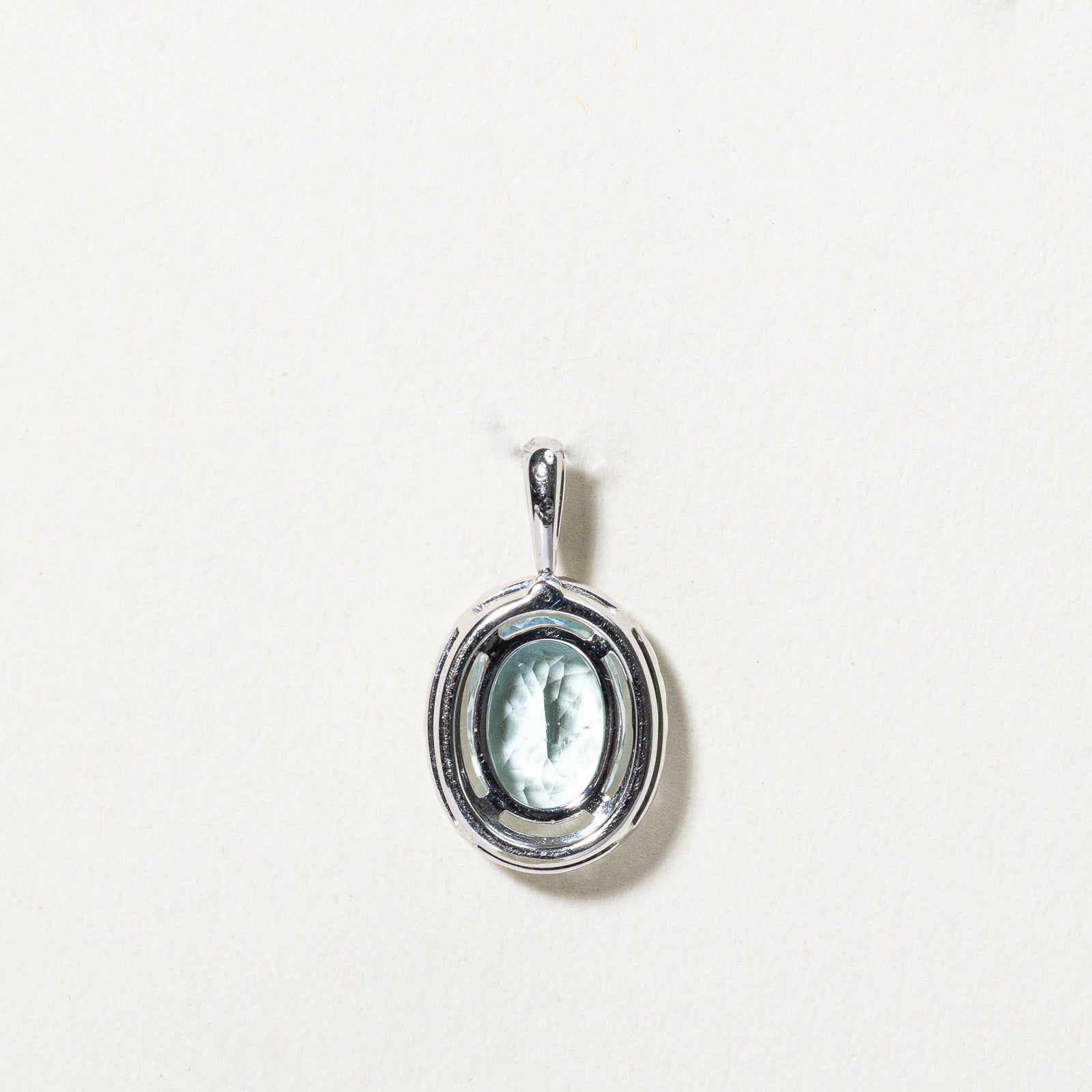 1.26ct Aquamarine & 0.12ct Diamond Halo Pendant Necklace - Elegant Birthstone Jewelry for Women - Perfect for Weddings, Anniversaries & Special Occasions