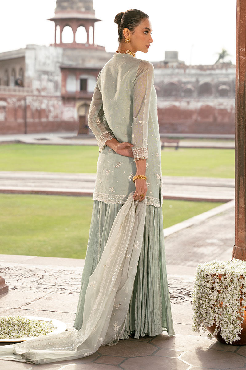 MINT HAZE 3PC Set (Shirt, Trouser & Dupatta) - Stylish Ethnic Outfit for Women | Perfect for Weddings, Parties & Festive Occasions