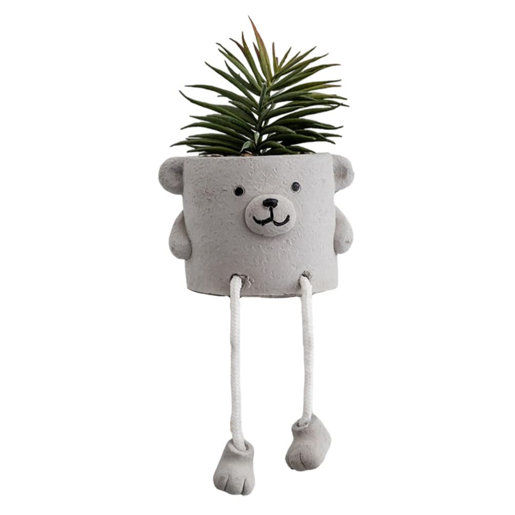 Wakauto 1PC Artificial Potted Plant - Fake Green Potted Shelf Decor, Mini Faux Plants for Home Office Desk, Simulation Bonsai Planter, Plastic Potted Plants for Indoor Decor, Living Room, Bedroom & Bathroom Decorations