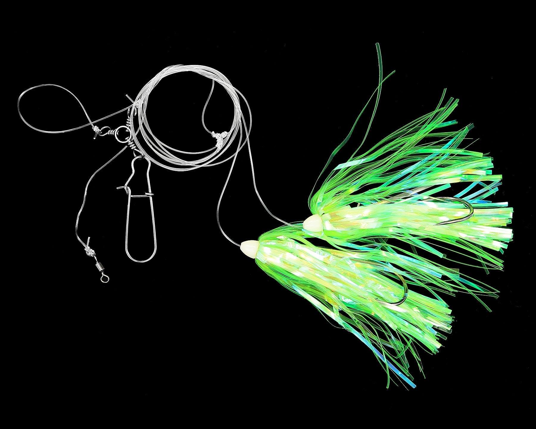 Jigging World Helen H Fluke Rigs - Premium Saltwater Fishing Lures for Fluke, Flounder & Sea Bass - Perfect for Offshore & Inshore Fishing Trips