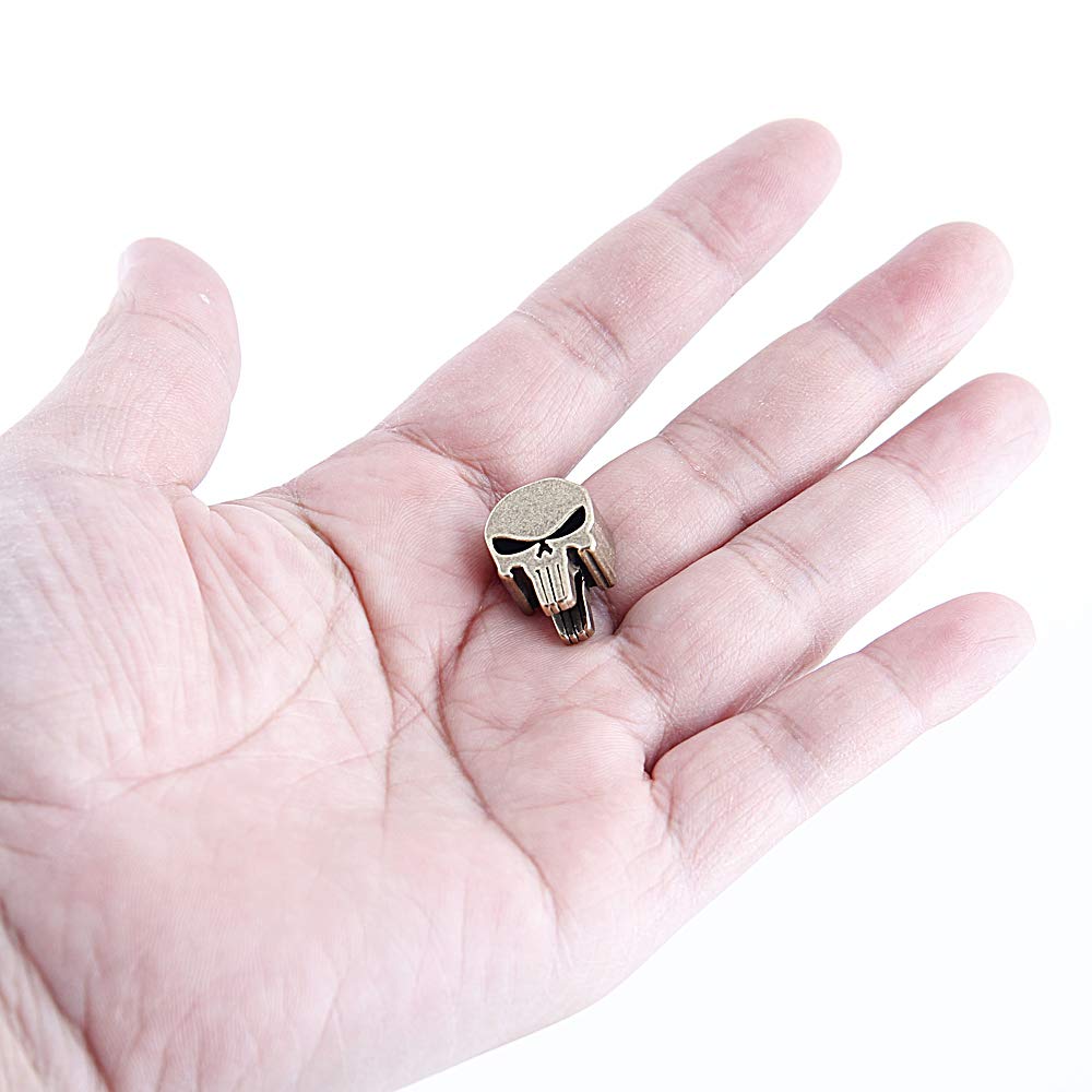 EDC Knife Bead Pendant - Brass Rope Pendant for Survival Gear & Outdoor Accessories | Perfect for Tactical Necklaces, Paracord Bracelets, and Camping Equipment