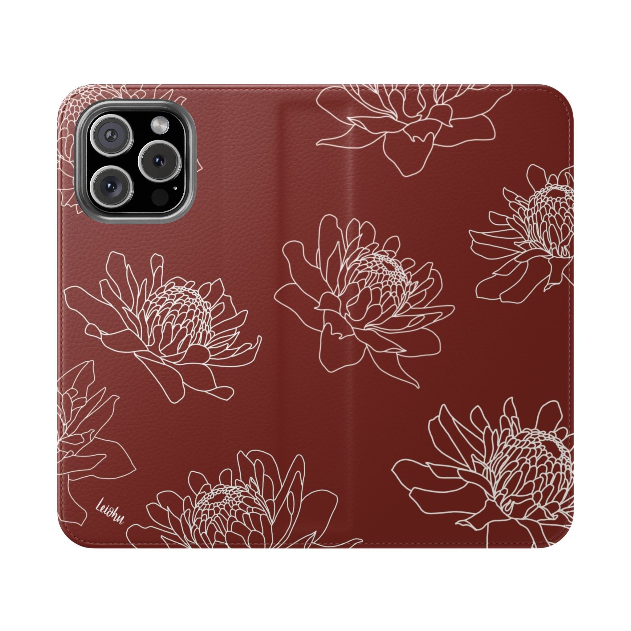 Torch Ginger Folio Case - Elegant & Durable Phone Cover for iPhone & Samsung - Perfect for Travel, Work & Everyday Use