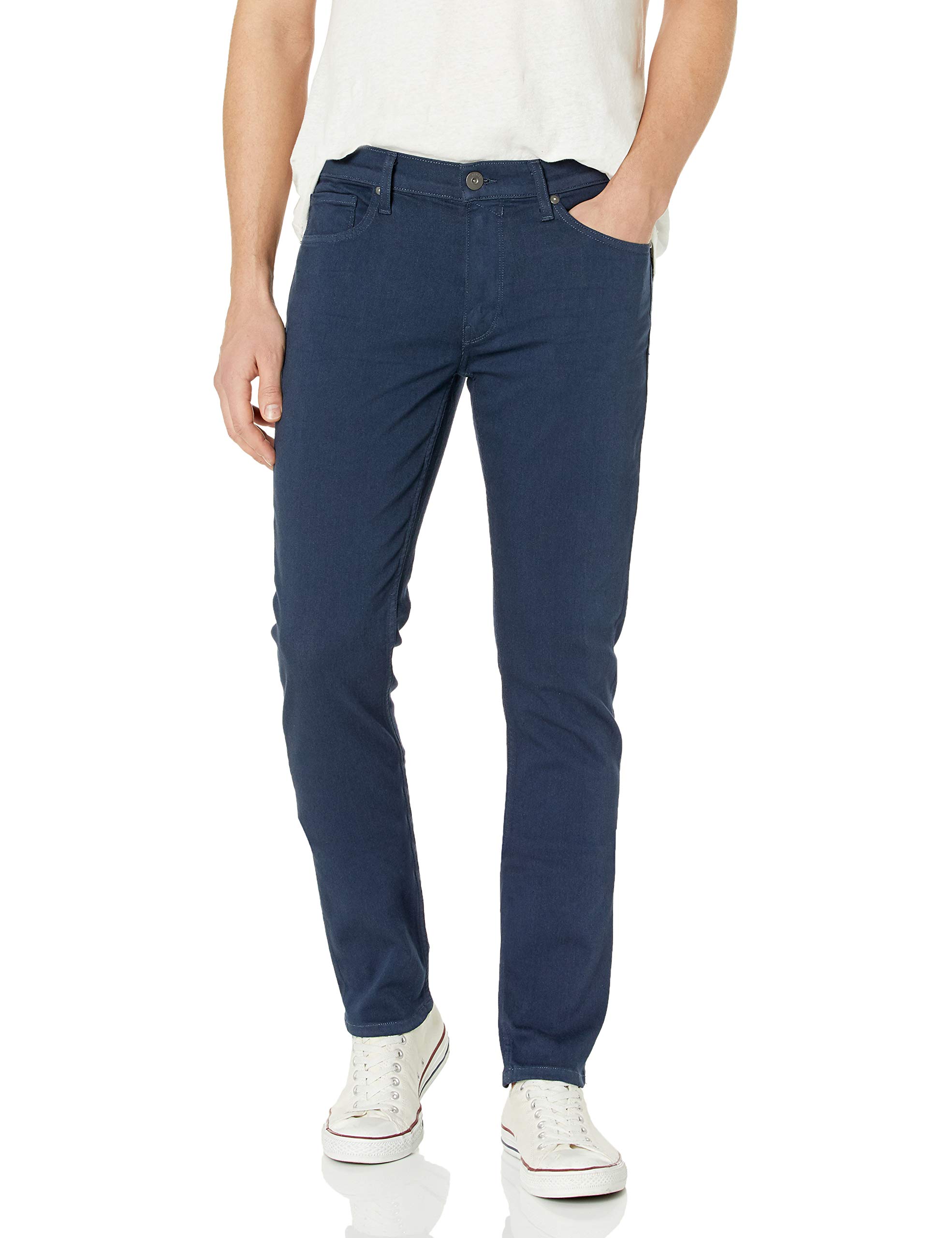 PAIGE Men's Lennox Slim Fit Toasted Almond Dress Pants - Comfortable & Stylish for Office, Business Casual & Formal Occasions