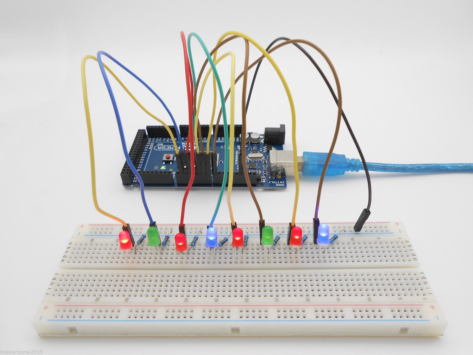 Ultimate STEM Electronic Projects Starter Kit for Arduino Mega2560 - Includes LCD1602, Servo Motor, Sensors, Breadboard & 50+ Components with Step-by-Step Tutorial | Perfect for Robotics, Home Automation & STEM Education Projects