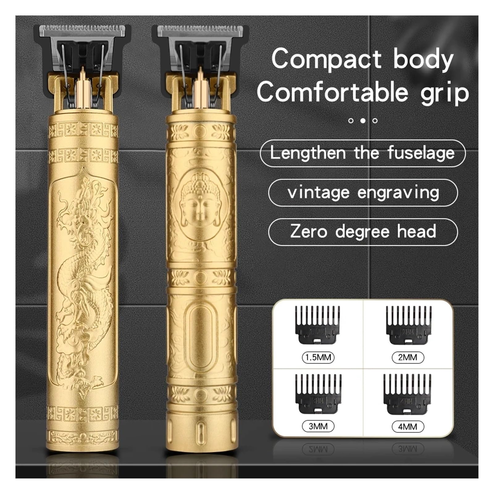 Professional T9 Electric Hair Clipper for Men - Cordless Beard Trimmer, Body Groomer & Hair Cutting Machine with Precision Blades | Perfect for Home Barbering, Beard Shaping & Body Grooming
