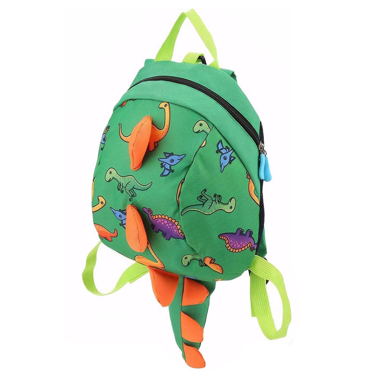 TARGI Dinosaur Backpack for Kids - Cute Cartoon Dinosaur Rucksack with Anti-Lost Strap & Reins, Perfect for Toddler Boys & Girls (Green) - Ideal for School, Travel & Outdoor Adventures