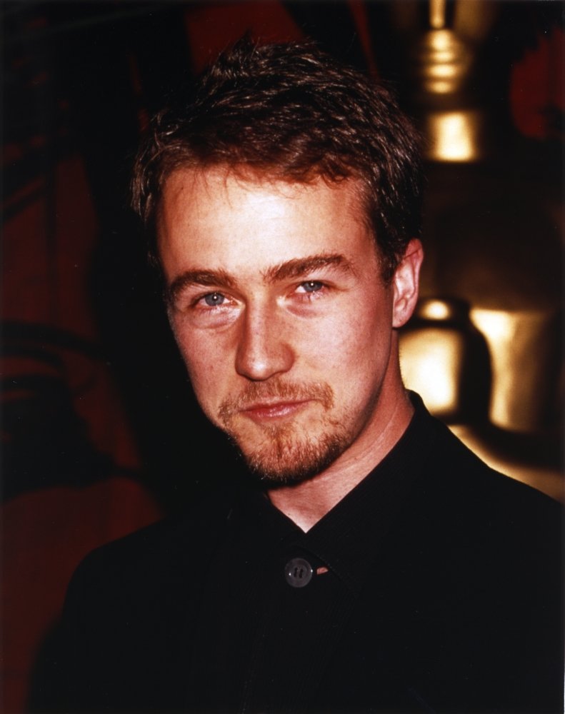 Edward Norton Black Polo Portrait Photo Print - 24x30 Inches - Premium Wall Art for Home, Office & Gifts - Famous Actor Photography Decor