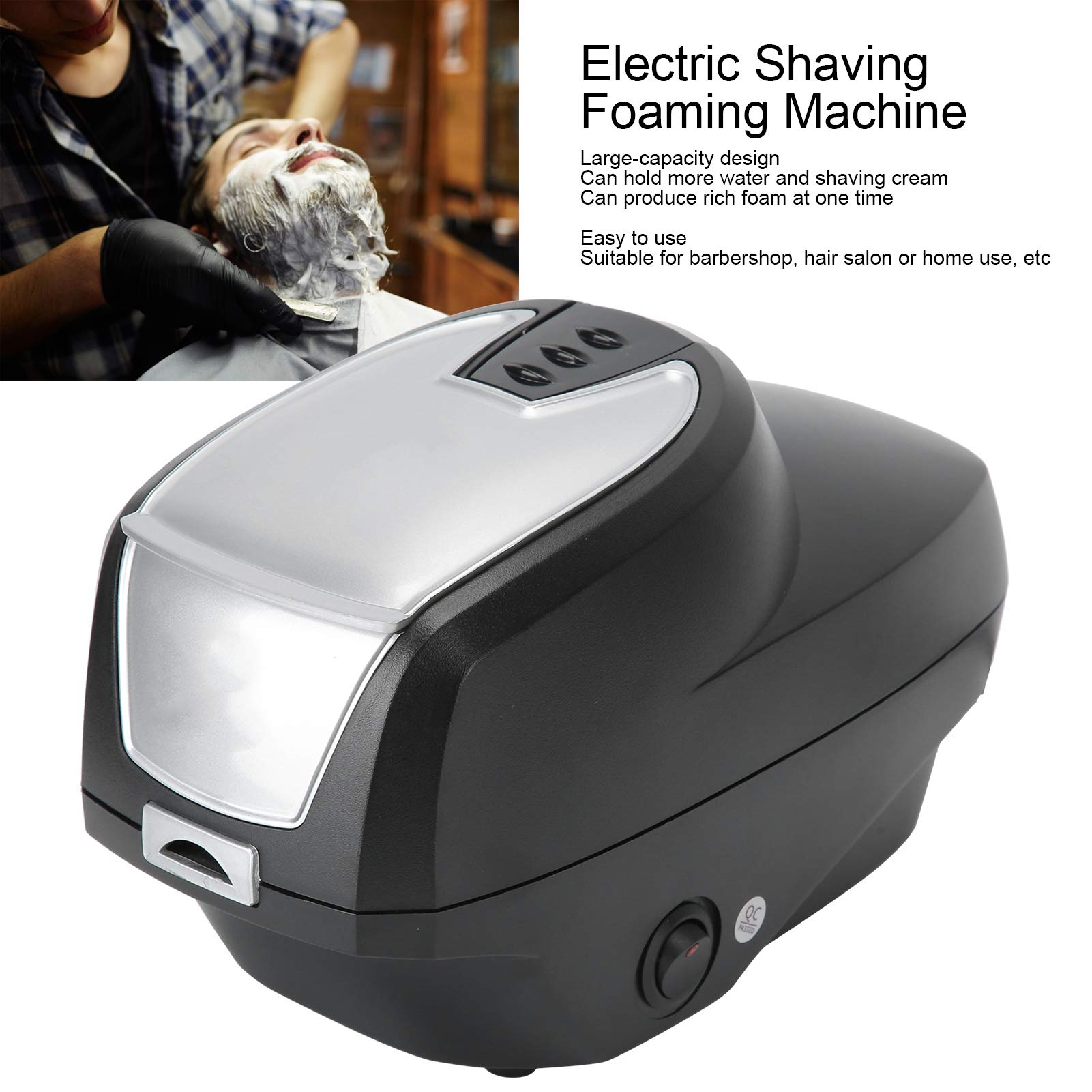 Professional Hot Lather Machine for Shaving - Electric Foam Dispenser for Barber & Home Use, 100-240V US Plug - Perfect for Salon, Spa & Personal Grooming