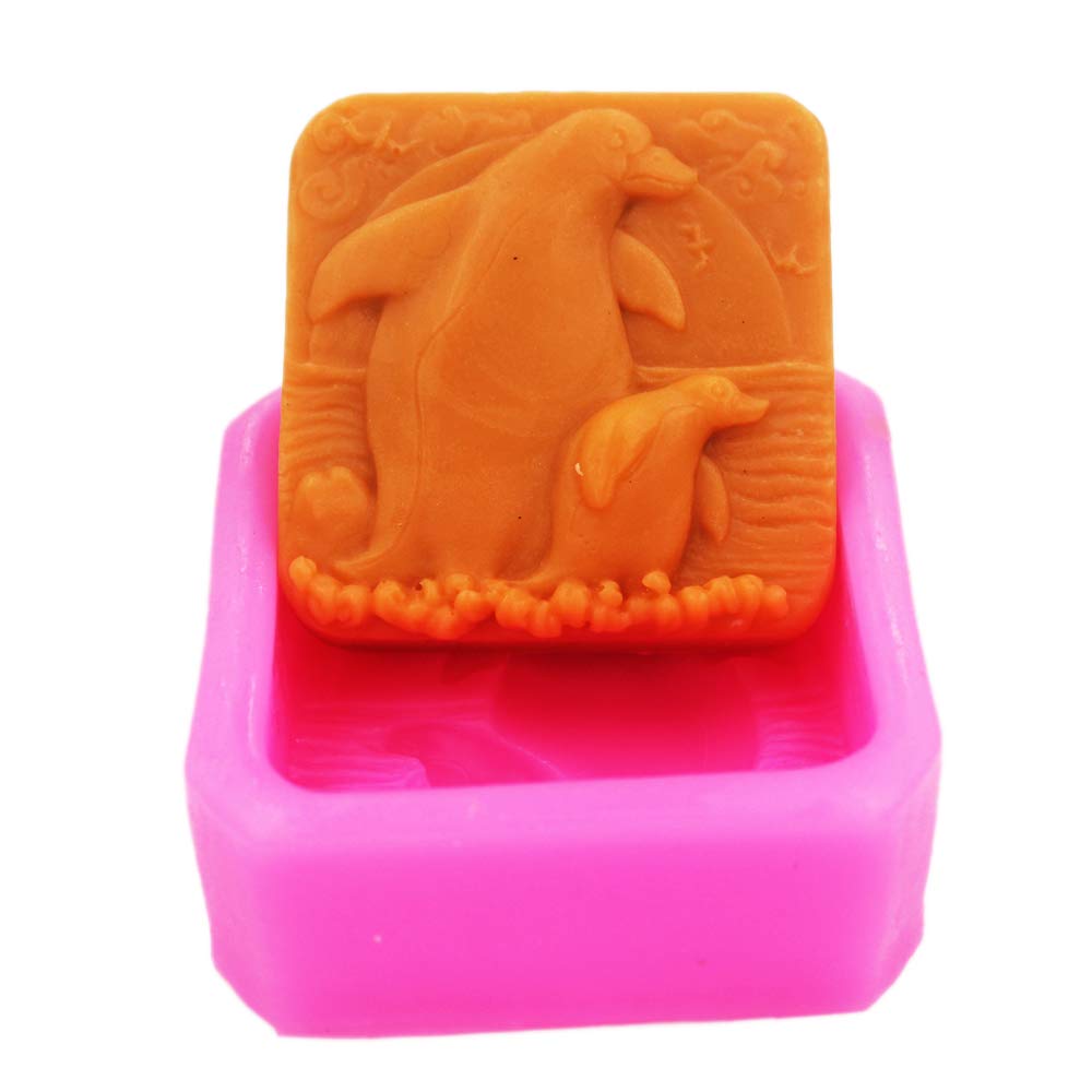 Penguin Silicone Soap Molds for DIY Handmade Soap Making - Cute Animal Shaped Soap Craft Kit for Bath, Gift & Home Decor