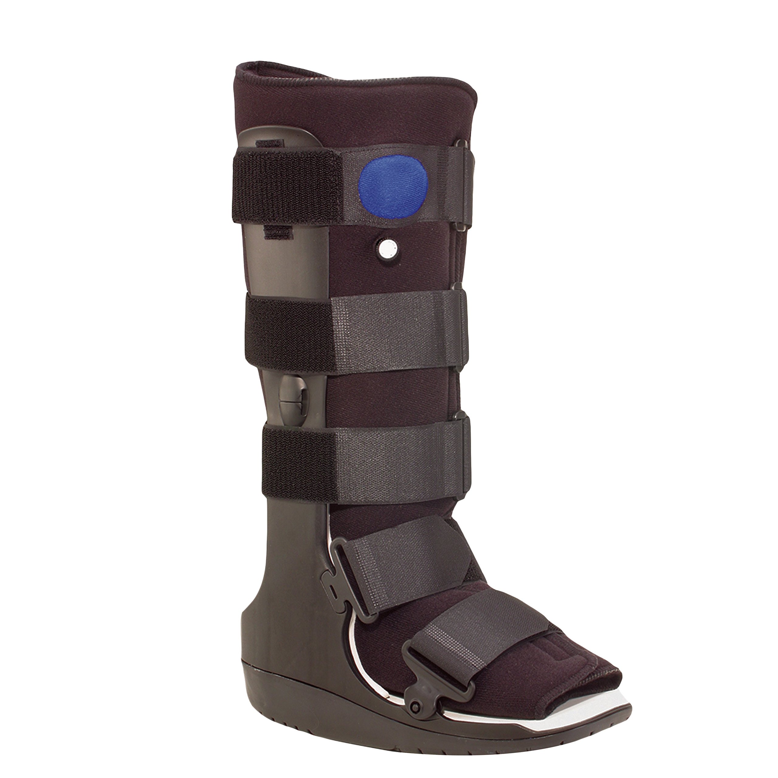 Premium OTC High Top Adjustable Air Cast Walker Boot for Ankle & Foot Injuries - Black, Deluxe Tall/X-Large - Ideal for Post-Surgery Recovery, Sprains & Fractures Support