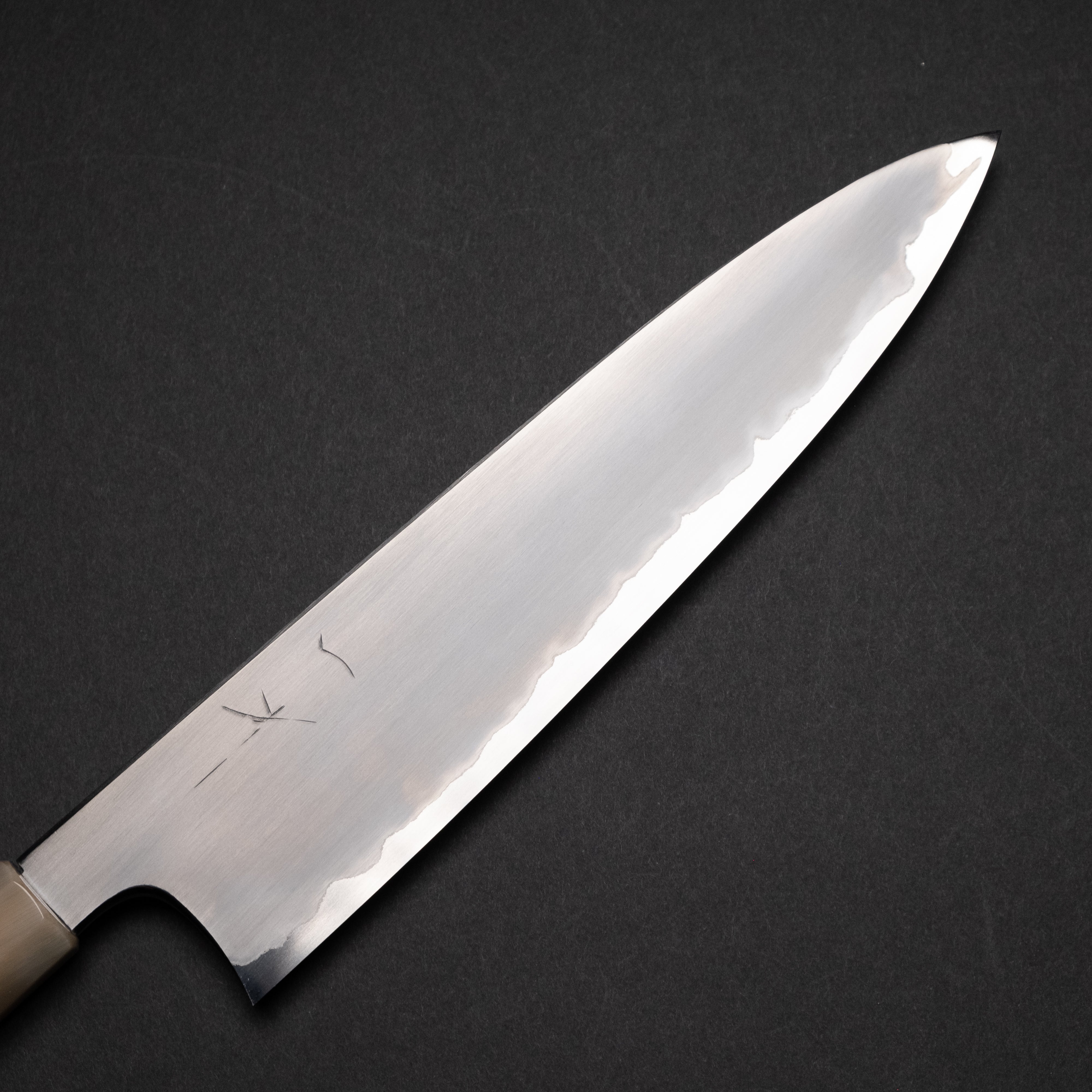 Hitohira Togashi White #1 Stainless Clad Kasumi Gyuto 240mm Japanese Chef Knife with Ebony Handle - Professional Kitchen Knife for Sushi, Meat Cutting & Precision Cooking
