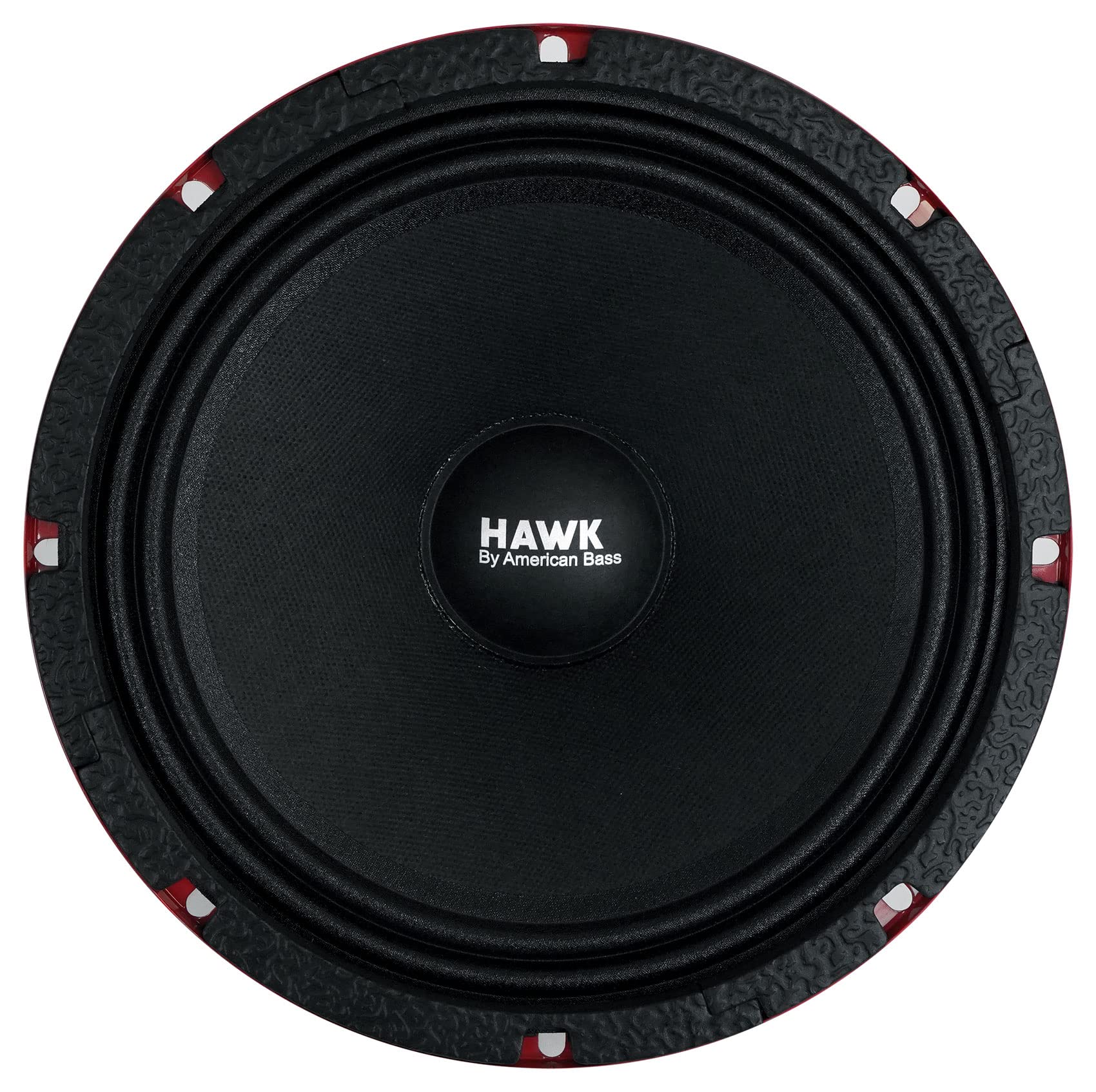 American Bass Hawk-8 600W 8-Inch Midrange Midbass Car Speakers with Grills (Pair, 4 Ohm) - Premium Sound for Cars, Trucks & SUVs - Perfect for Upgrading Your Vehicle Audio System