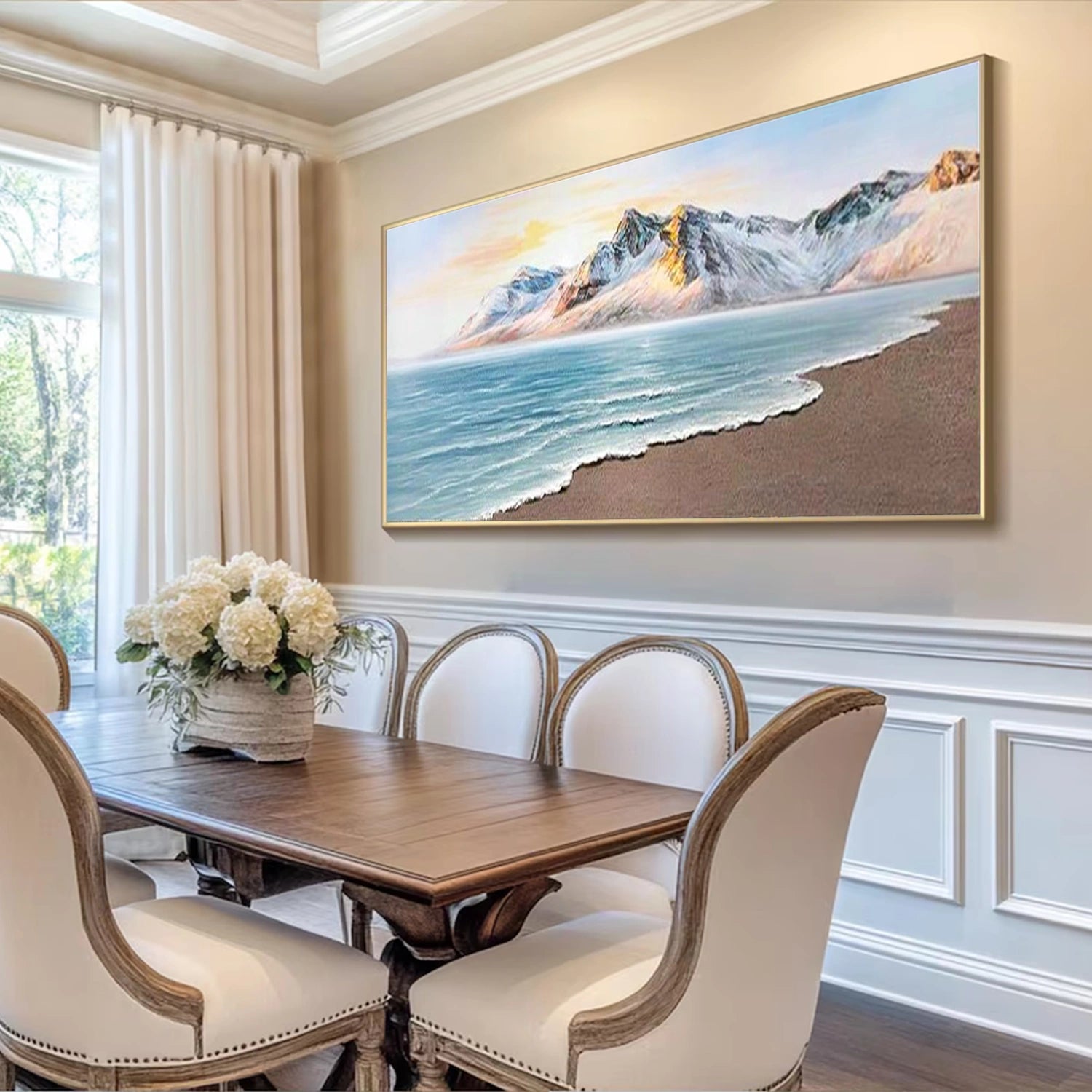 Ocean and Sky Painting #OS 253 - Stunning Seascape Wall Art for Home & Office Decor - Perfect for Living Room, Bedroom or Beach House