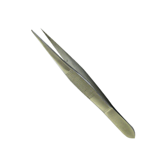 Premium 8cm Stainless Steel Fine Forceps - Surgical Grade Precision Tweezers for Medical, Lab & Craft Use