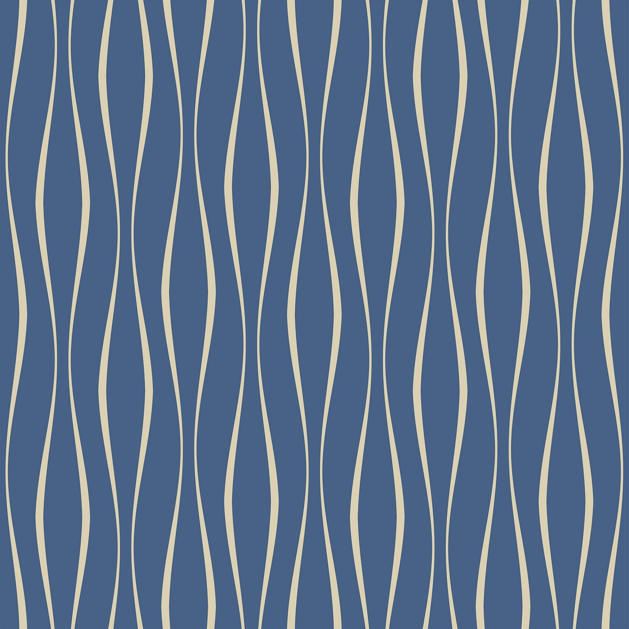 Blue Lines Peel and Stick Removable Wallpaper - Self-Adhesive Decorative Wall Covering for Bedroom, Living Room, Office & Nursery - Easy to Apply & Remove