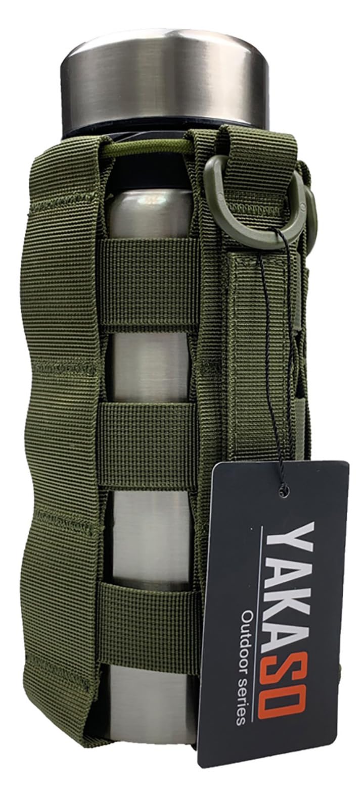 Tactical MOLLE Water Bottle Pouch - Adjustable Hydration Carrier for Hydro Flask, Nalgene & Contigo Bottles | Military-Grade Weave Design | Perfect for Hiking, Camping & Outdoor Adventures