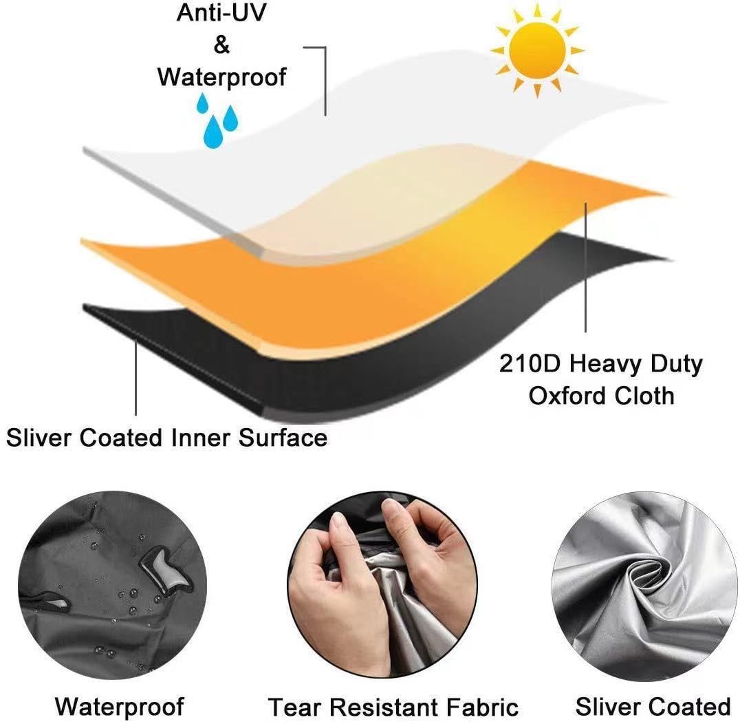 Waterproof Mobility Scooter Cover 210D Polyester - Fits Up to 66