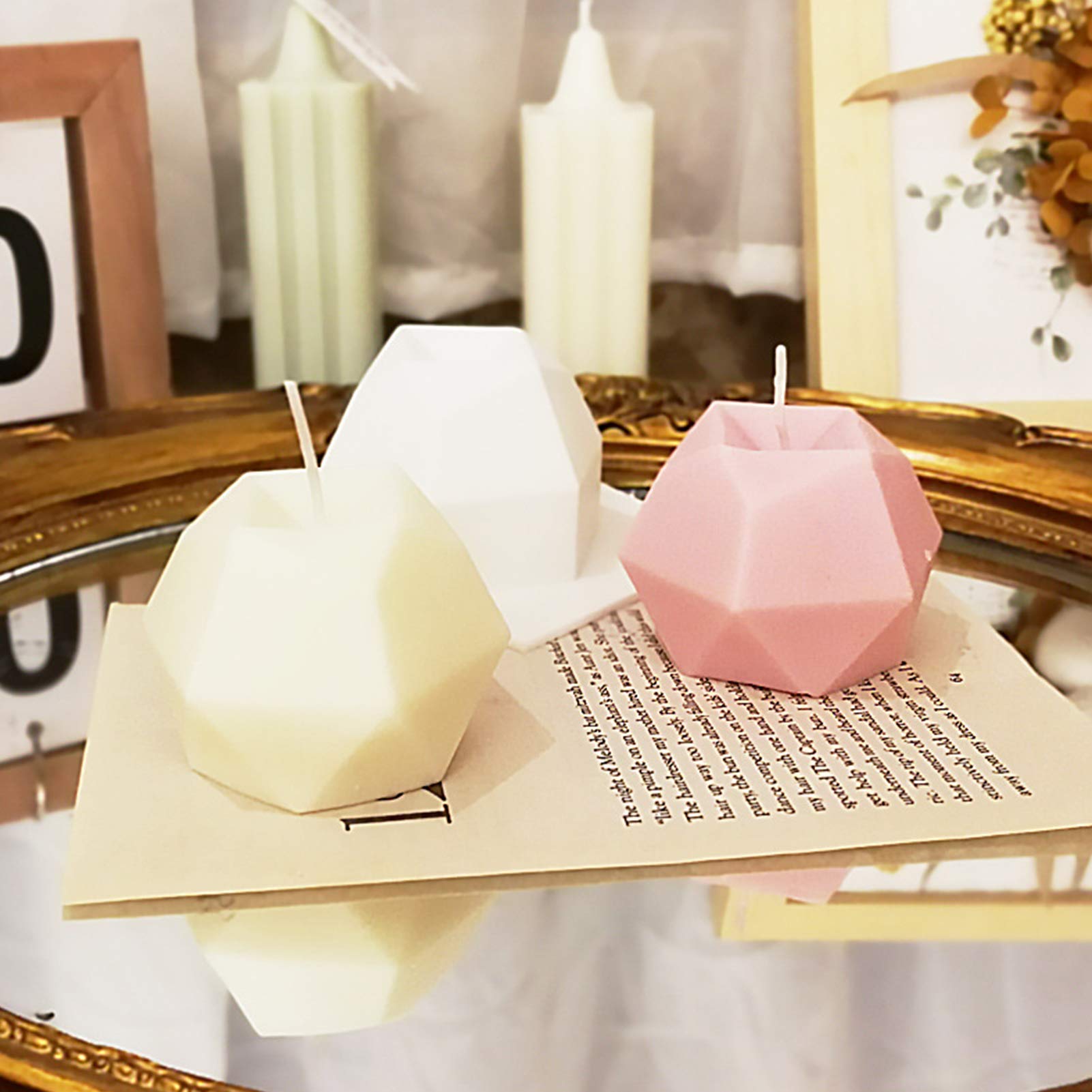 Premium Silicone Candle Molds for DIY - 3D Handmade Soap & Wax Molds for Aromatherapy Candles, Polymer Clay - Single Hole Design - Perfect for Home Decor, Gifts & Relaxation Therapy