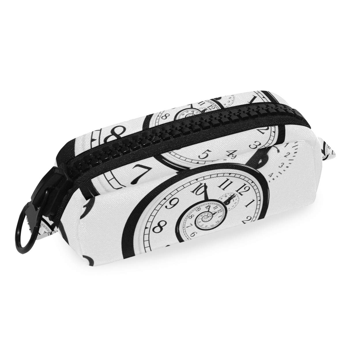 FengJu Large Capacity Pencil Case with Zipper - Cosmetic Makeup Bag & Pen Pouch Organizer for School, Office, Travel | Perfect for Teens, Students & Professionals (Black) - Keep Your Stationery & Beauty Essentials Organized On-The-Go