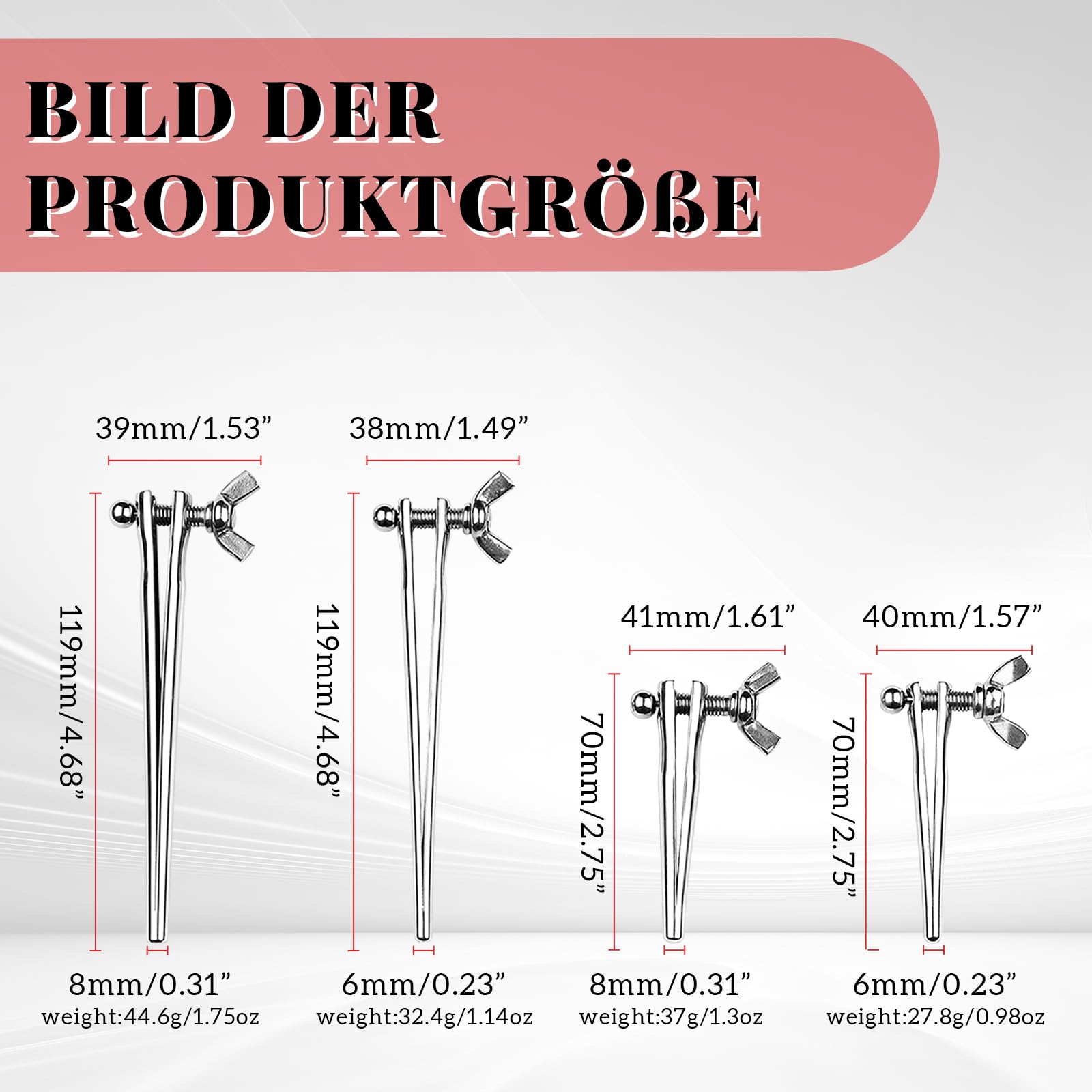 Stainless Steel Urethral Dilator with Adjustable Screw - Hollow Penis Plug, Urethral Catheter & SM Sex Toys for Men - Prostate Massager (6mm, Short) - Perfect for BDSM Play, Medical Training & Sensual Exploration
