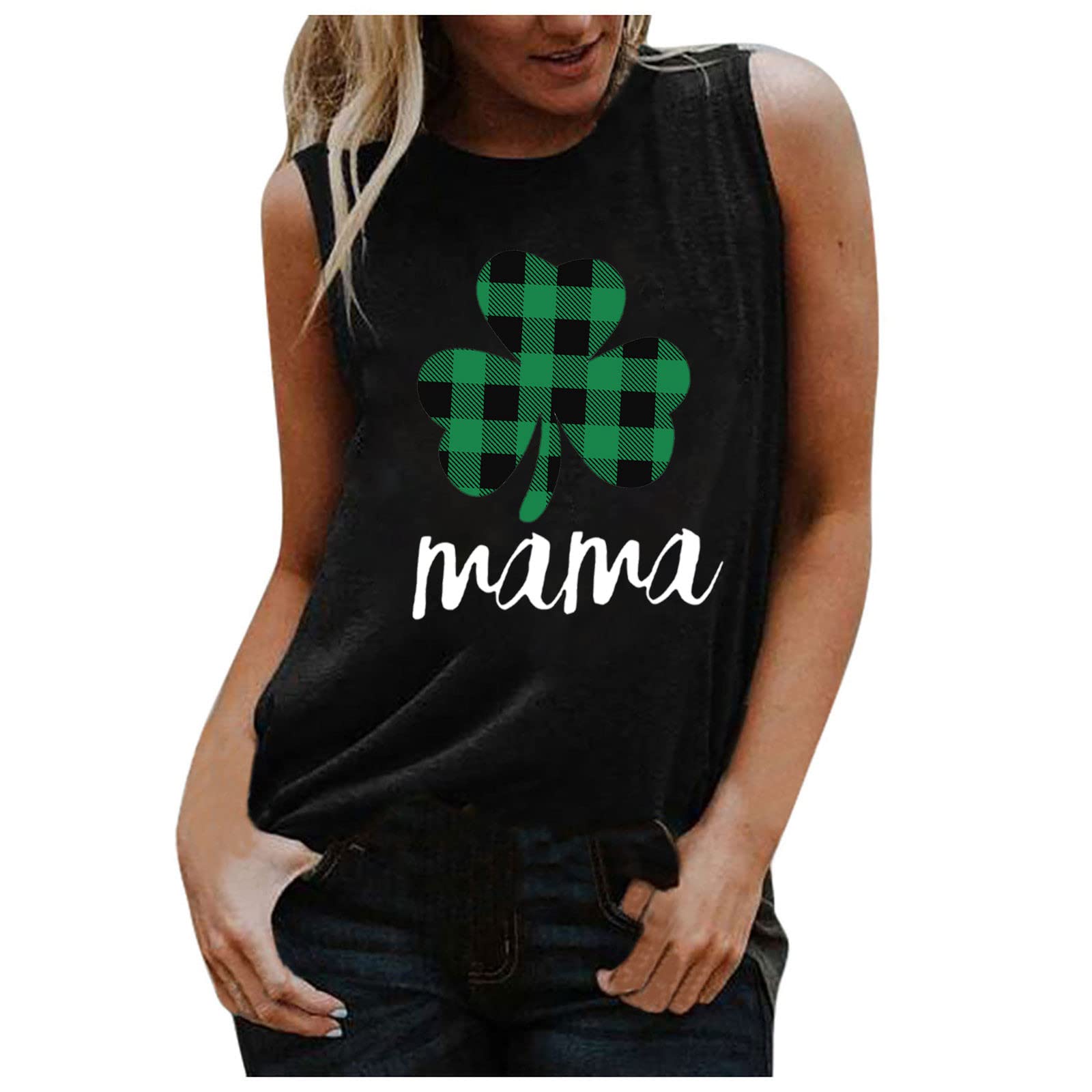 Women's Printed Sleeveless Tank Top - Casual Loose Fit Graphic Vest Tee for Summer & Workout | Perfect for Gym, Yoga, Beach & Everyday Wear
