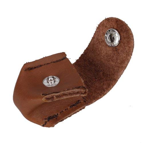 Premium Leather Pool Cue Chalk Holder Pouch with Snap Closure - Billiards & Snooker Accessories for Professional Players (Brown) - Perfect for Home Game Rooms, Bars, and Tournaments