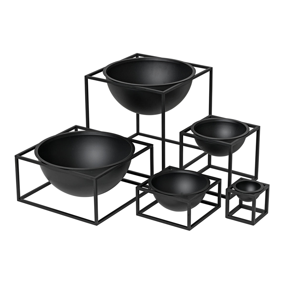 Elegant Kubus Bowl - Modern Ceramic Centerpiece for Dining Table Decor, Wedding Centerpieces, and Home Decoration