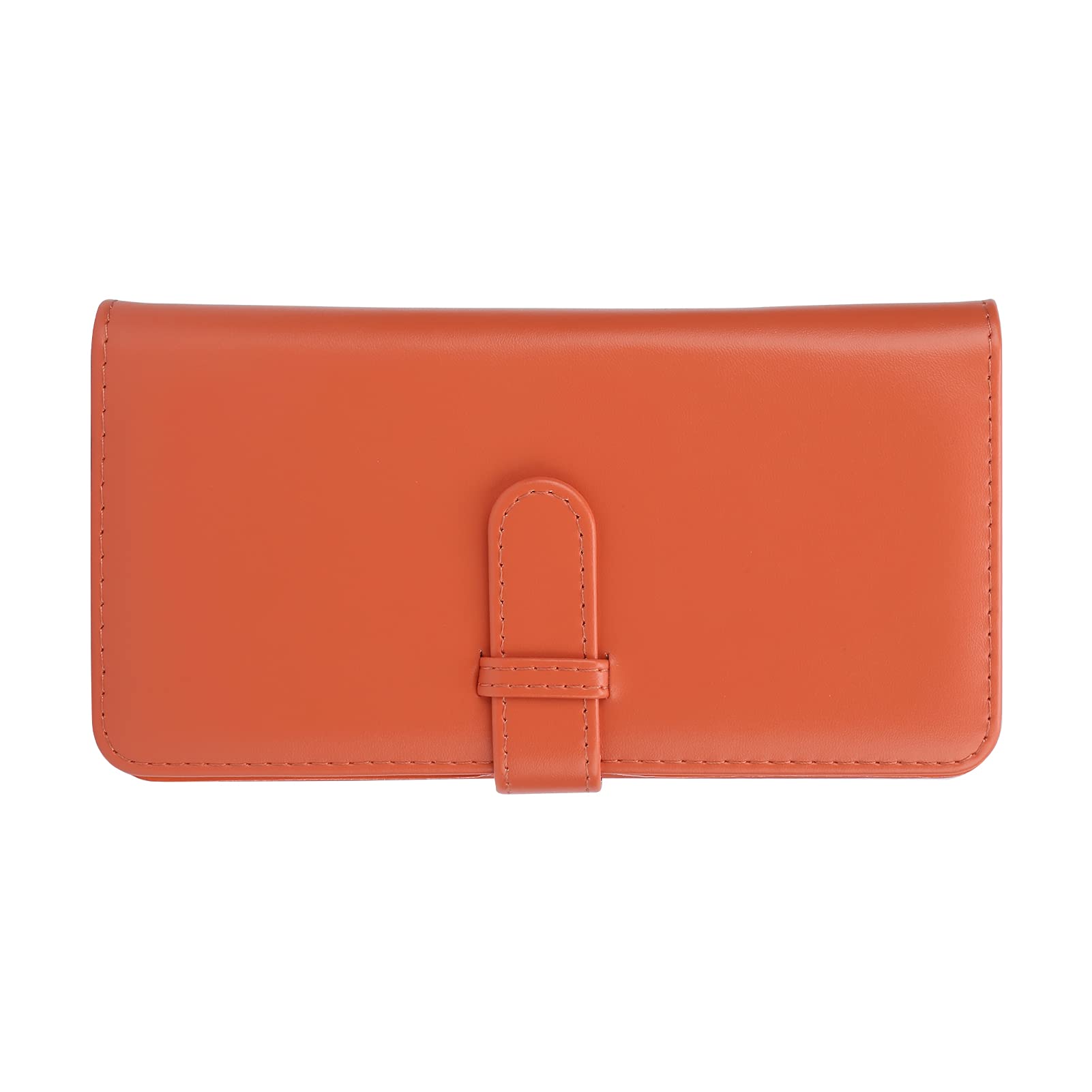 PU Leather Photo Album for Baby Growth Memories - Compatible with Polaroid SQ1/SQ20/SQ10/SQ6/SP-3, 80 Pockets (Orange) - Perfect for Scrapbooking, Family Keepsakes & Polaroid Storage