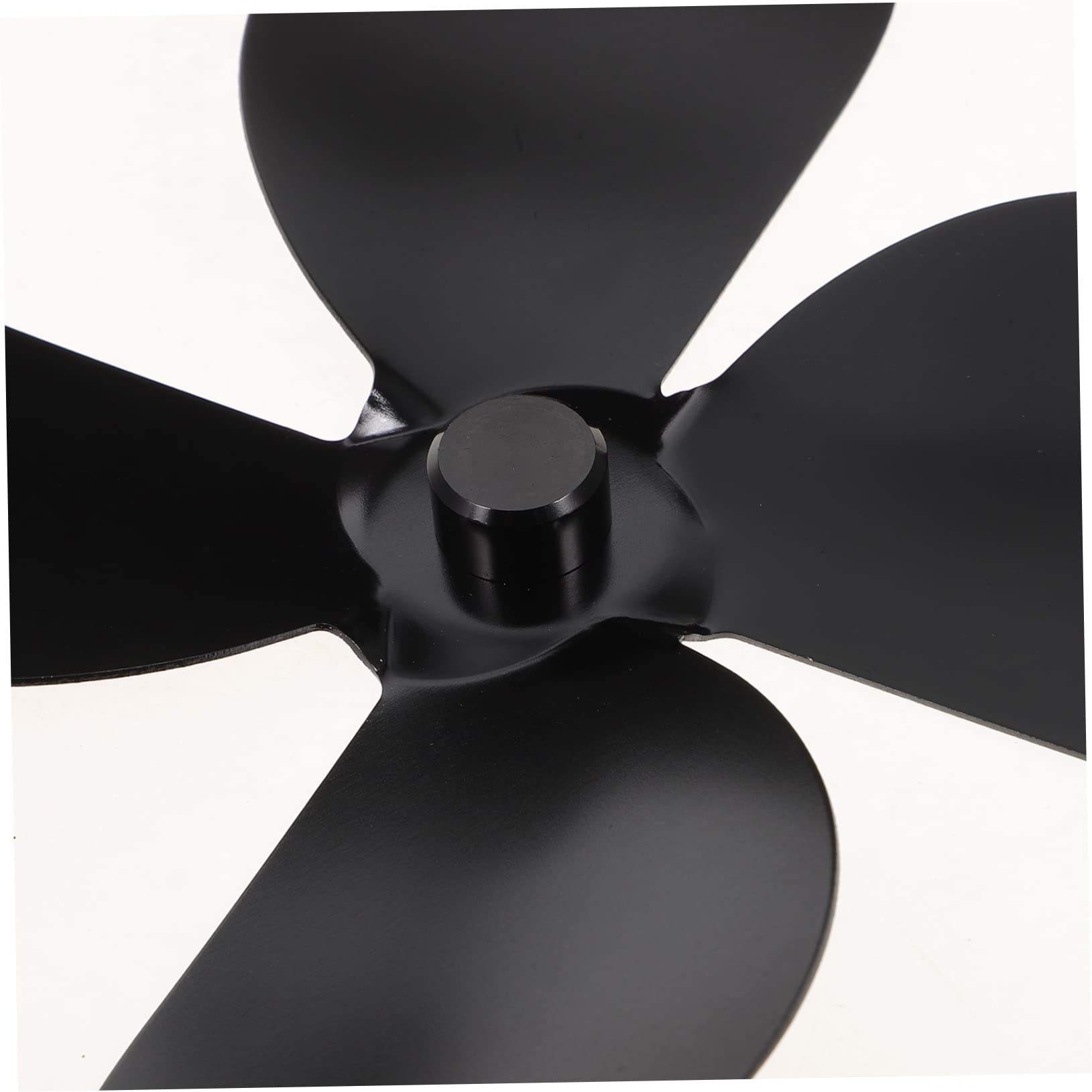 BUTIFULSIC Black Vertical Stove Fan Blades - Heat Powered Fireplace Fan Replacement Parts for Wood Stove, Outdoor Furnace & Ceiling Ventilation - Perfect for Home Heating & Energy Efficiency
