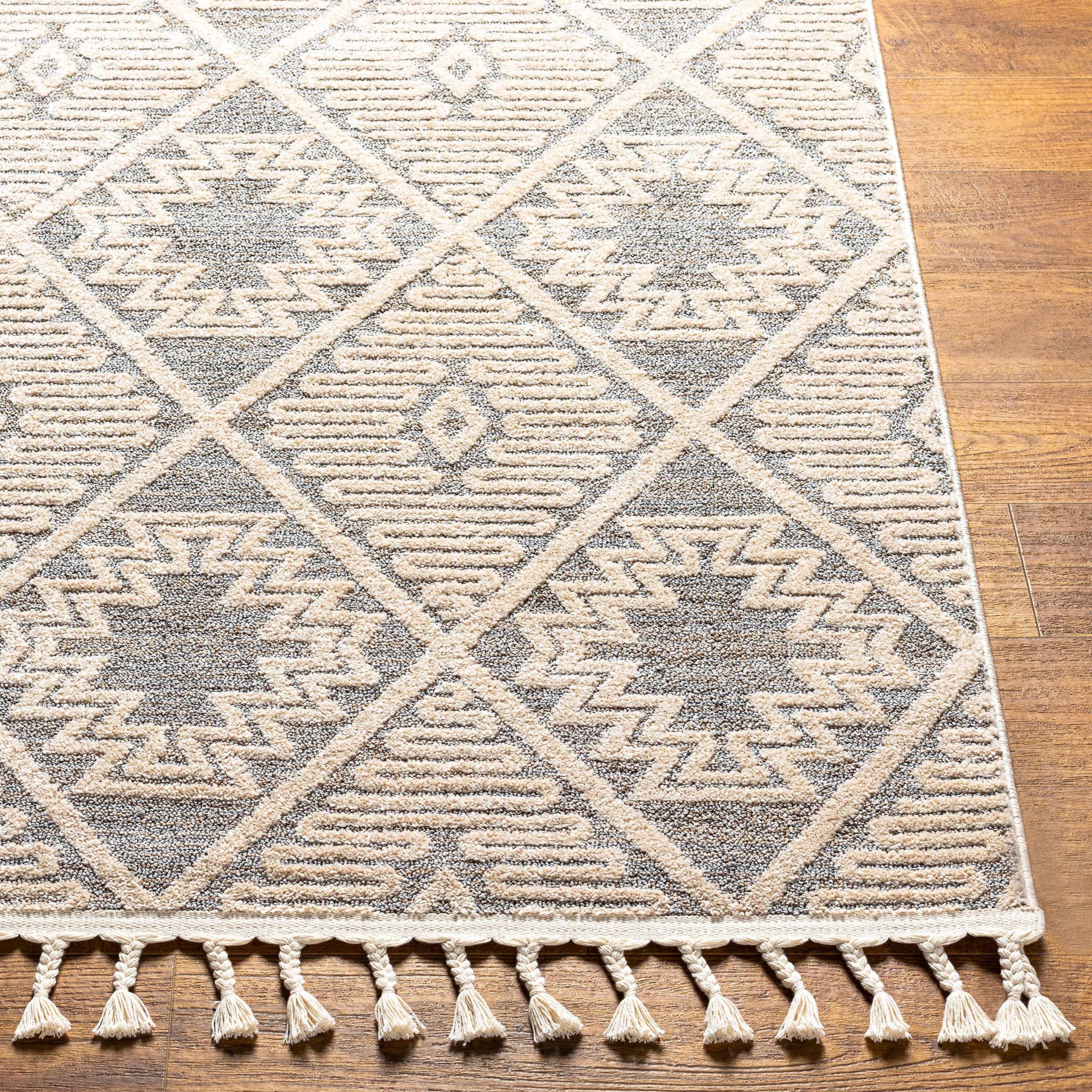 Southwestern Hauteloom Kinablangan Area Rug - Cream, Gray, Peach - 9'2