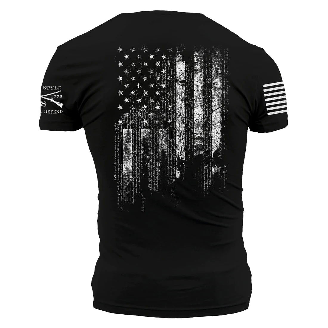 1776 American Flag T-Shirt - Black - Patriotic Graphic Tee for Men & Women - Perfect for 4th of July, Independence Day & USA Pride Events