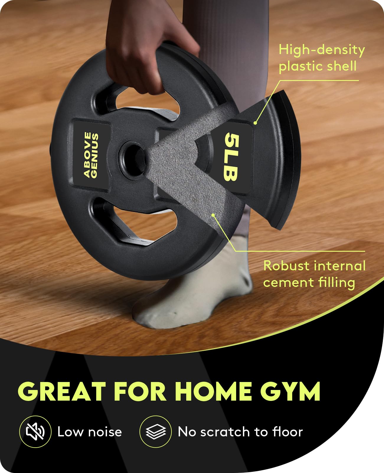 **45 LB Adjustable Barbell Weight Set for Home Gym - Olympic Lifting Bar with Free Weights for Strength Training & Muscle Building - Perfect for Deadlifts, Squats, and Bench Press**