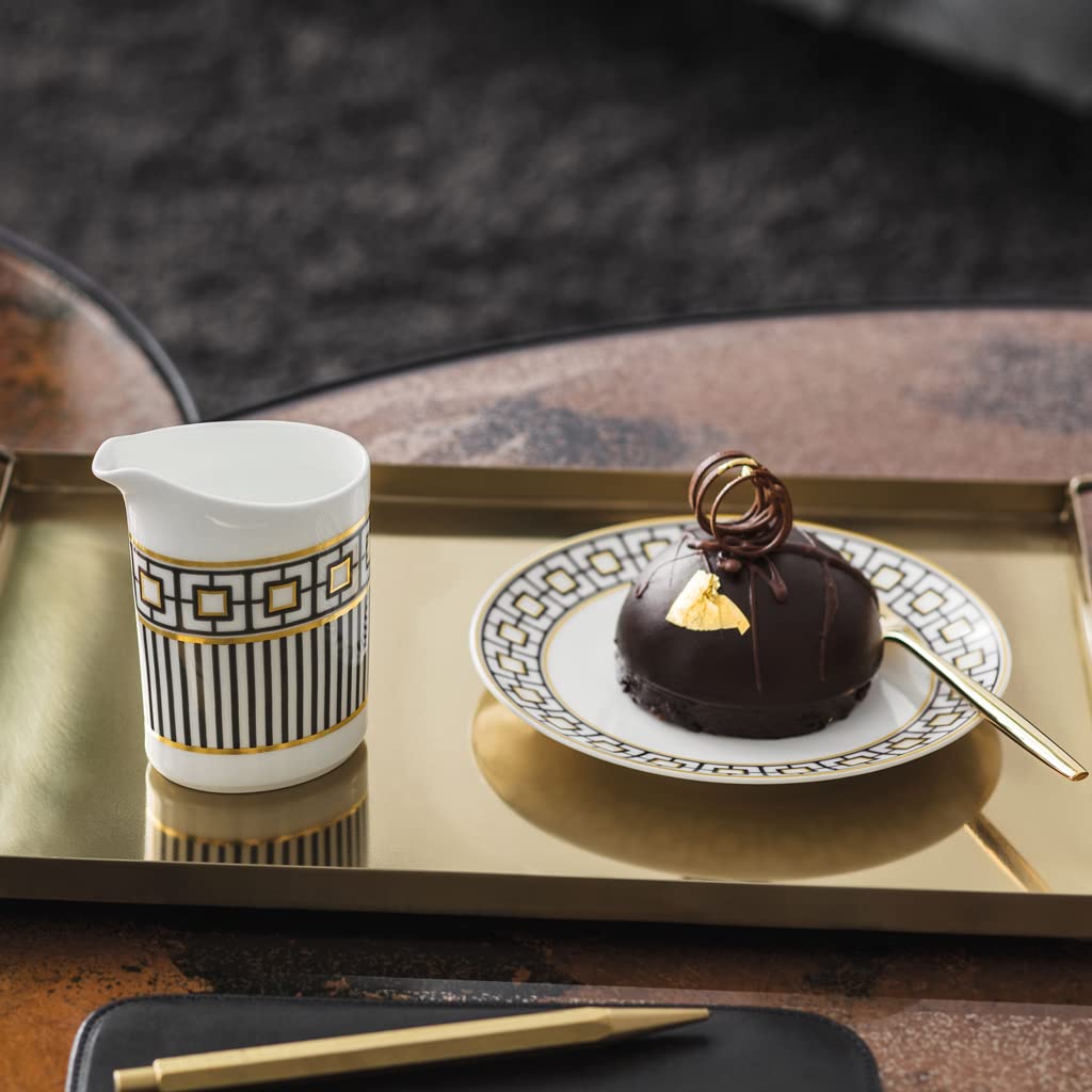 Villeroy & Boch Signature MetroChic Bread Plate - White, Black & Gold Options | Elegant Dinnerware for Restaurants, Weddings & Home Entertaining