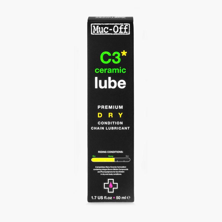 C3 Dry Weather Ceramic Bicycle Chain Lube 120ml - Premium Bike Lubricant for All-Weather Cycling & Mountain Biking