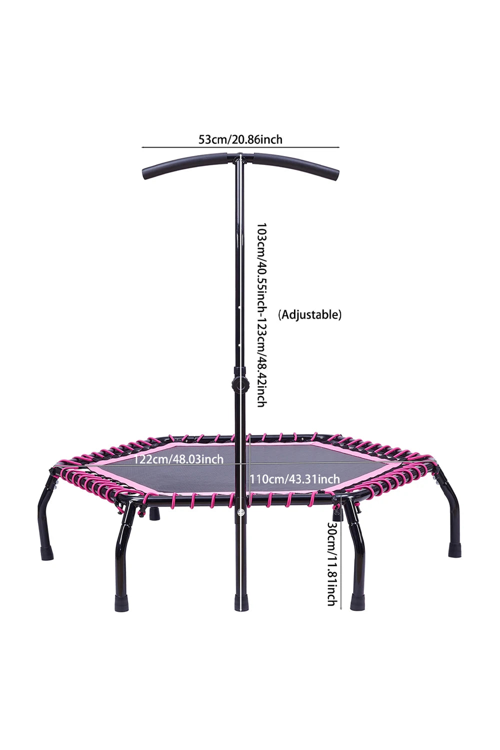 Best Mini Trampoline for Adults & Kids - Indoor/Outdoor Bungee Jumping Fitness Rebounder for Home Gym & Backyard Fun