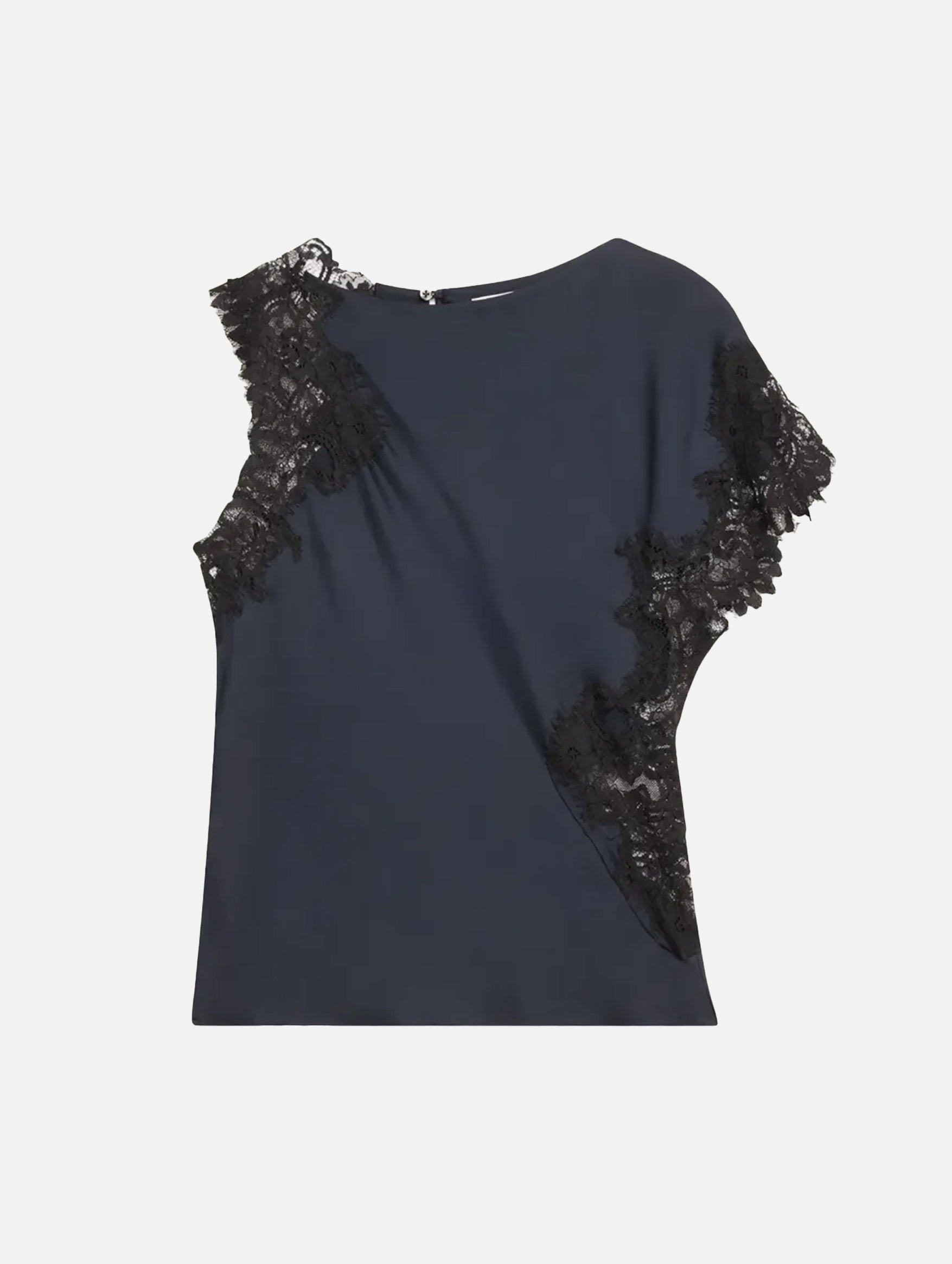 Alessia Women's Dark Sapphire Blouse - Elegant Long Sleeve Tops for Work, Office & Casual Wear