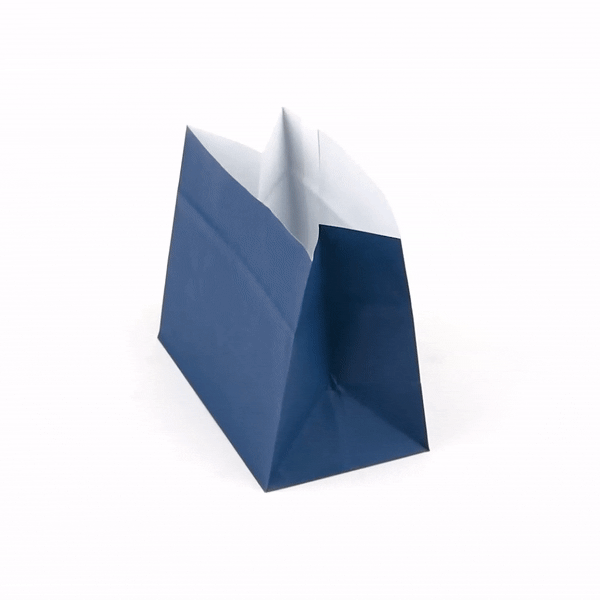 Premium Midnight Blue Paper Snack Bags 4.25