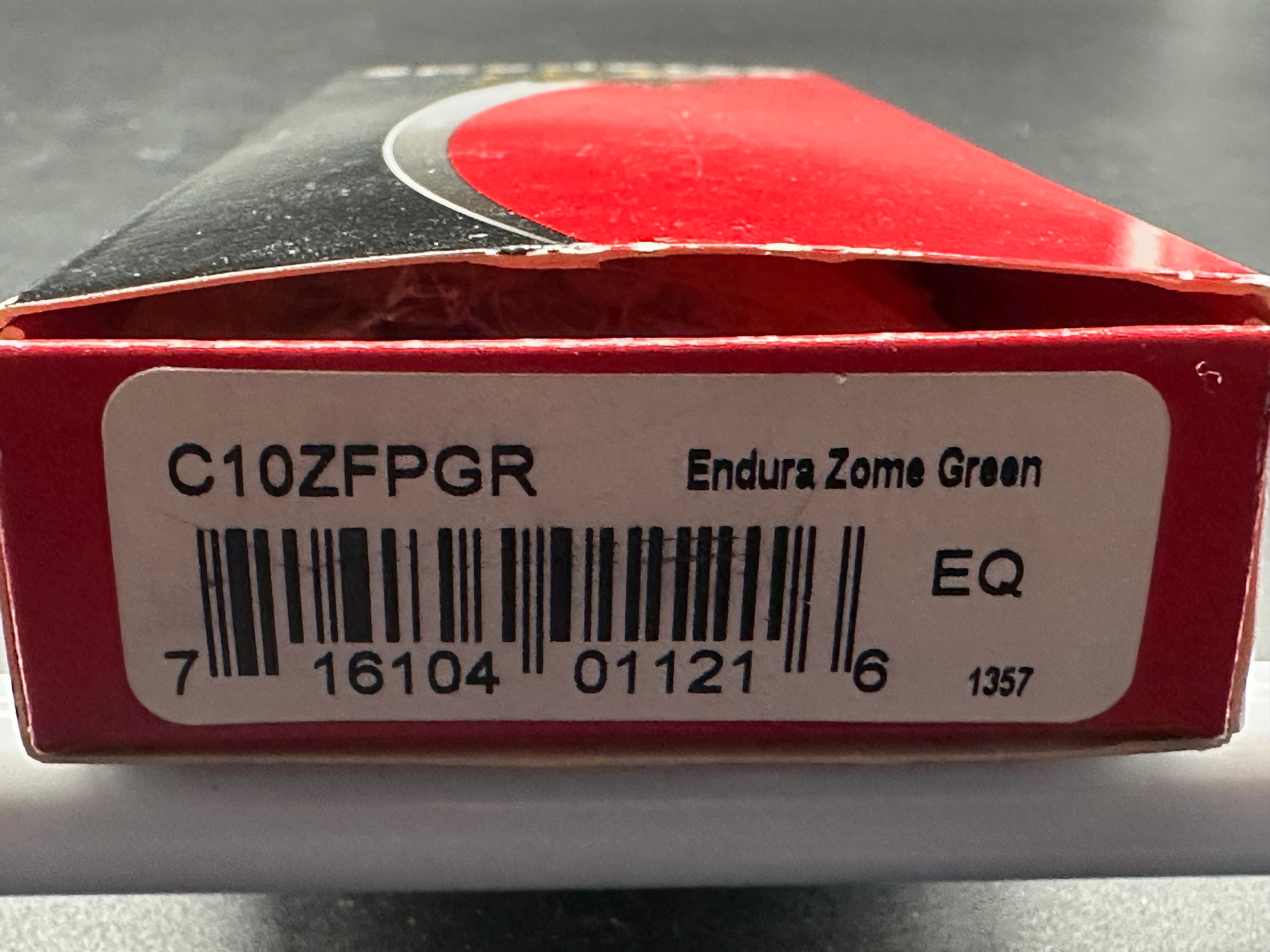 Spyderco Endura 4 Folding Knife - Zome Green FRN Handle, 3.75