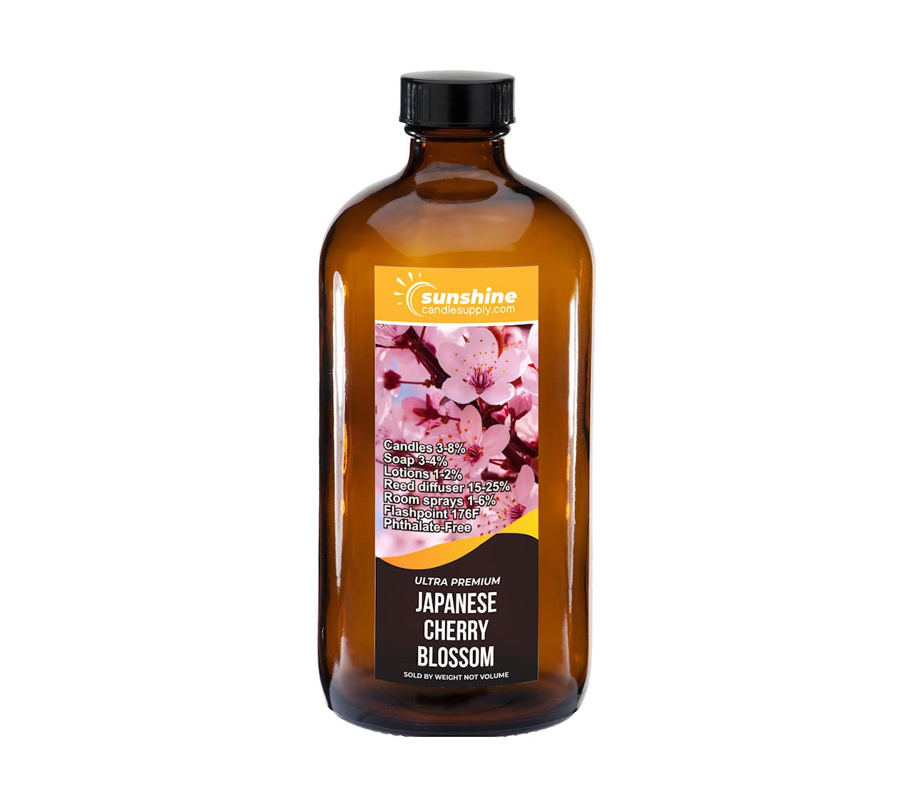 Ultra Premium Japanese Cherry Blossom Fragrance Oil (Woodsy Scent) - Half Gallon for Candle Making, Soap Crafting & DIY Home Scents | Sunshine Candle Supply