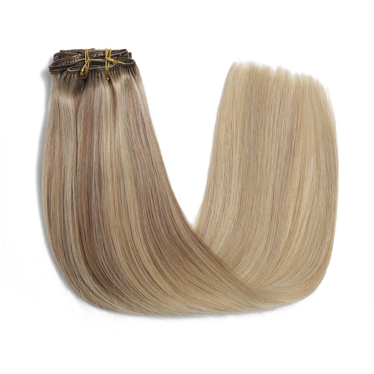 Premium 100% Human Hair Clip-In Extensions - Silky Straight Hair Extensions for Length & Volume | Perfect for Parties, Weddings & Everyday Styling