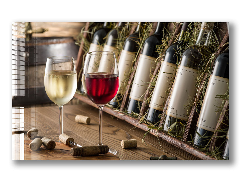 Premium Red & White Wine Glasses Set - Elegant Crystal Stemware for Cabernet, Chardonnay & All Wines - Perfect for Dinner Parties, Weddings & Romantic Evenings