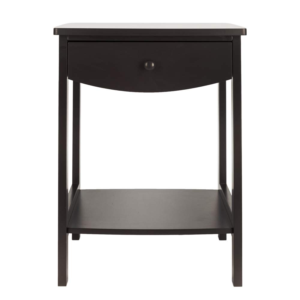 KAAYEE 2-Tier Nightstand with Drawer - Modern End Table, Side Table & Bedside Cabinet for Bedroom, Living Room & Office - Perfect for Storing Books, Lamps & Bedroom Essentials