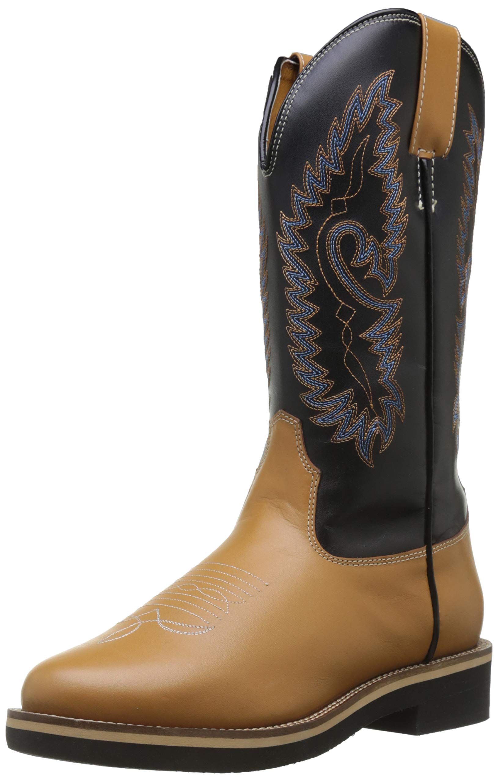 Unisex Soft Cow Leather Western Boots - London Brown, Size 10 US (44 EU) | Comfortable Cowboy Boots for Men & Women | Perfect for Rodeo, Country Dancing & Western Fashion