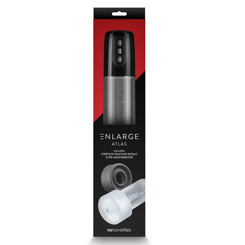Enlarge Atlas 3 Mode Penis Pump & Masturbator for Men - Powerful Vacuum Therapy for Enhanced Performance & Pleasure - Perfect for Solo Play & Couples Intimacy