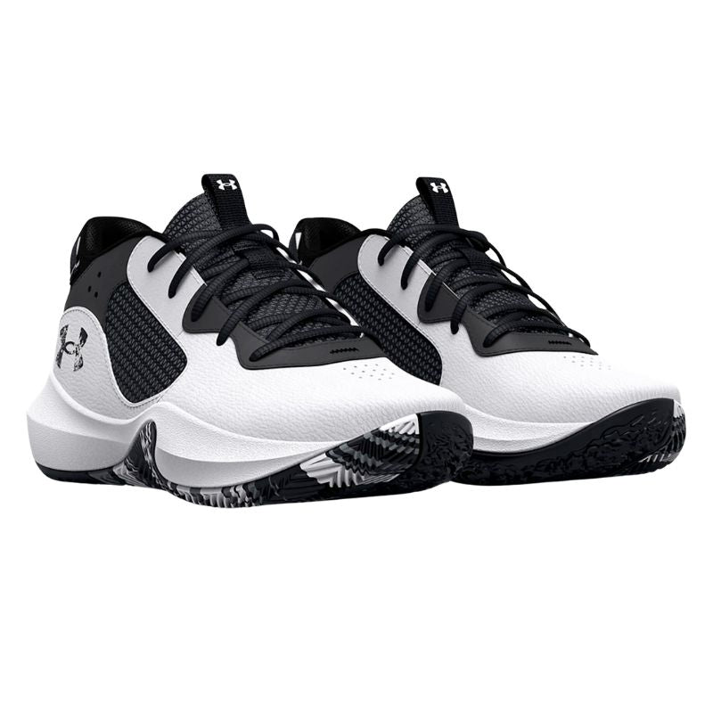 UA Boys' Lockdown 6 Basketball Shoes - High-Top Performance Sneakers for Youth & Kids - Perfect for Indoor Courts, Outdoor Play & School Sports
