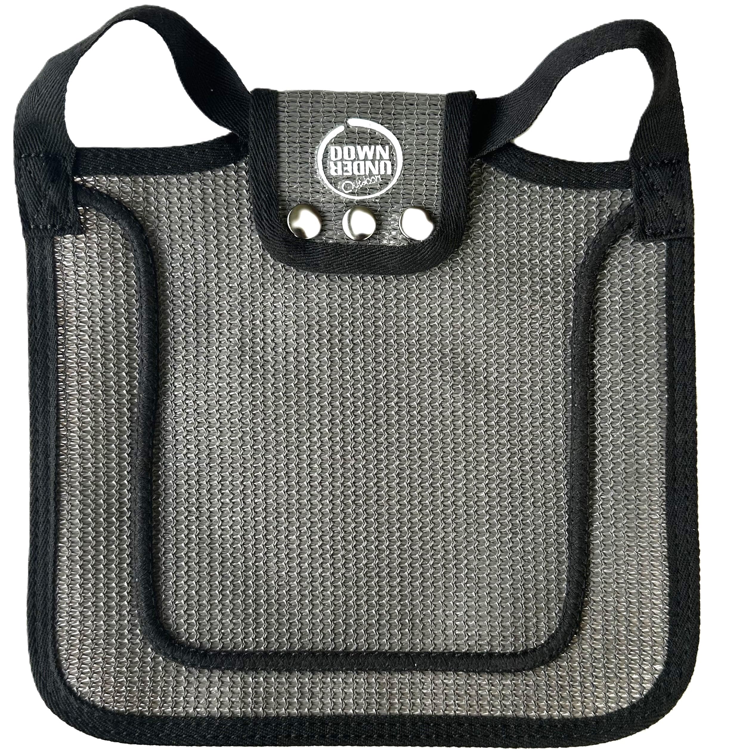 DOWN UNDER OUTDOORS Extra Large Adjustable Chicken Saddle - Grey Mesh Hen Apron for XL Hens, Poultry Protector with Shoulder Cover | Pet Supplies for Backyard Chickens & Free-Range Flocks | Prevent Feather Loss & Pecking Injuries