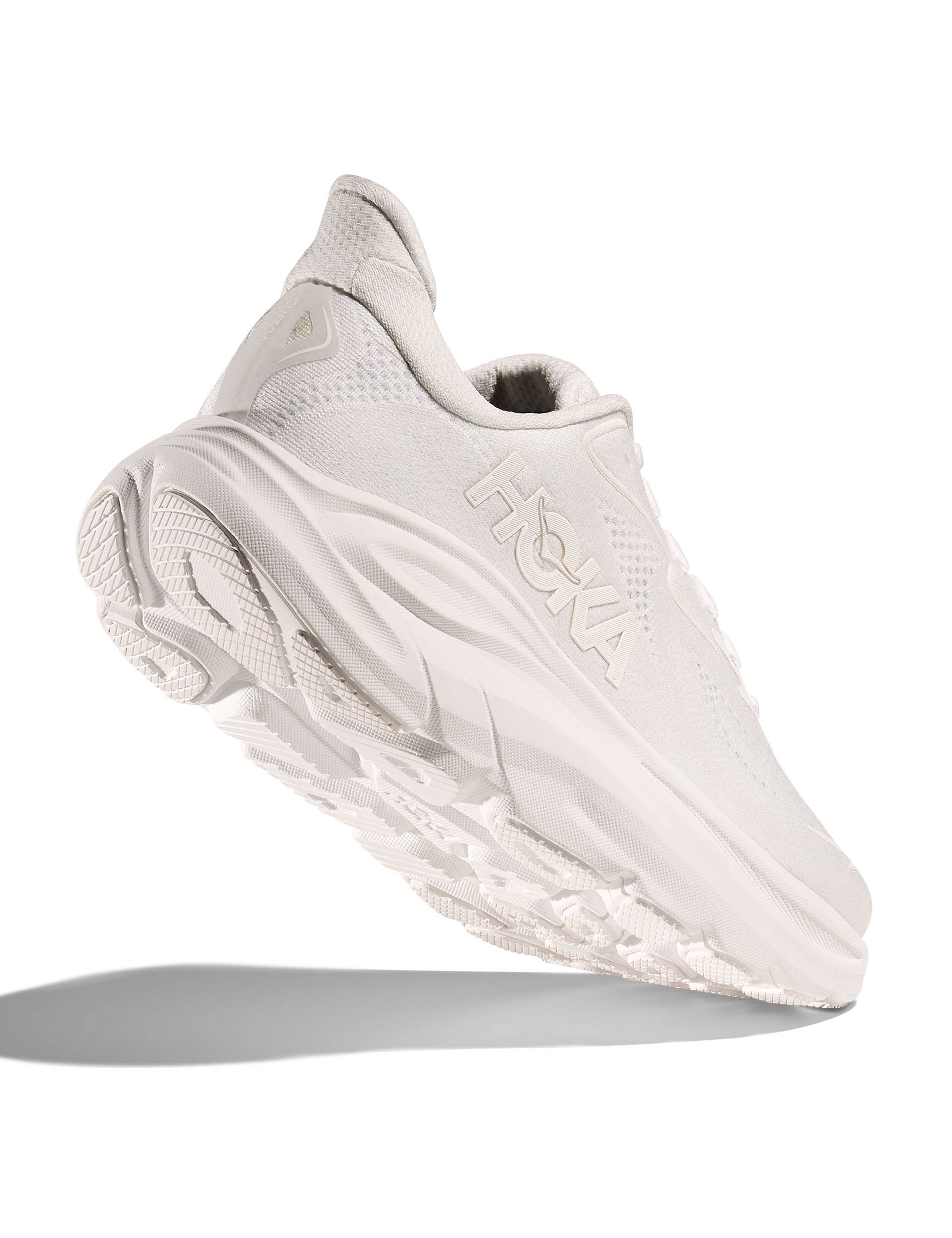 HOKA Clifton 10 Running Shoes for Men & Women - Lightweight White Cushioned Sneakers for Road Running, Jogging & Daily Wear
