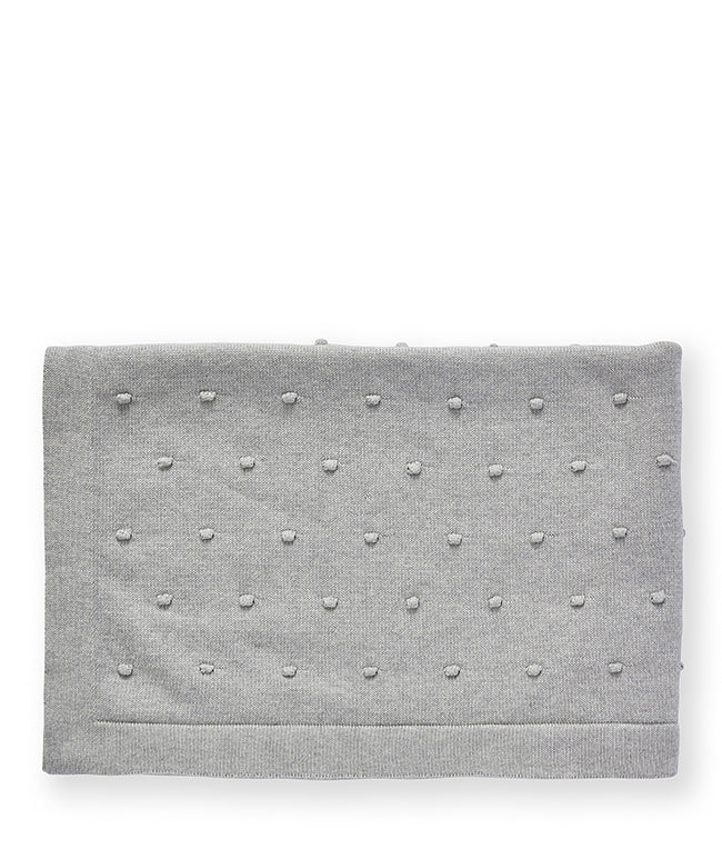 Personalized Baby Blanket - Soft Grey Knit Blanket for Newborns & Infants - Perfect for Nursery, Gift Giving & Photo Shoots