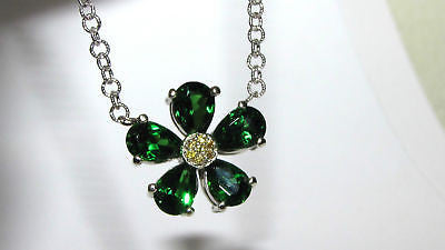4.60CT Natural Tsavorite Yellow Diamond Pendant - Elegant Jewelry for Women, Perfect for Weddings, Anniversaries & Special Occasions