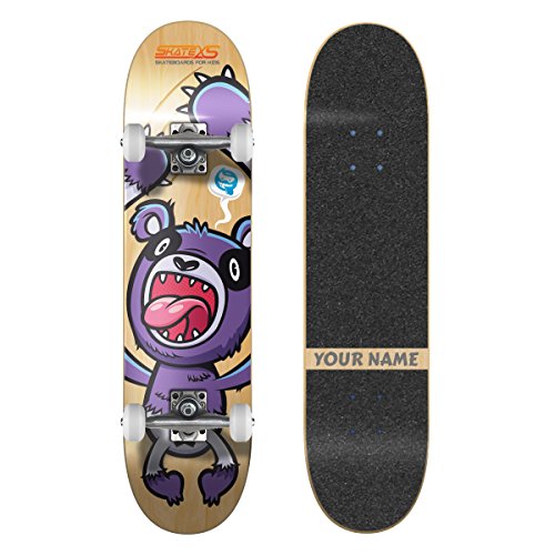 Black Grip Tape / White Wheels